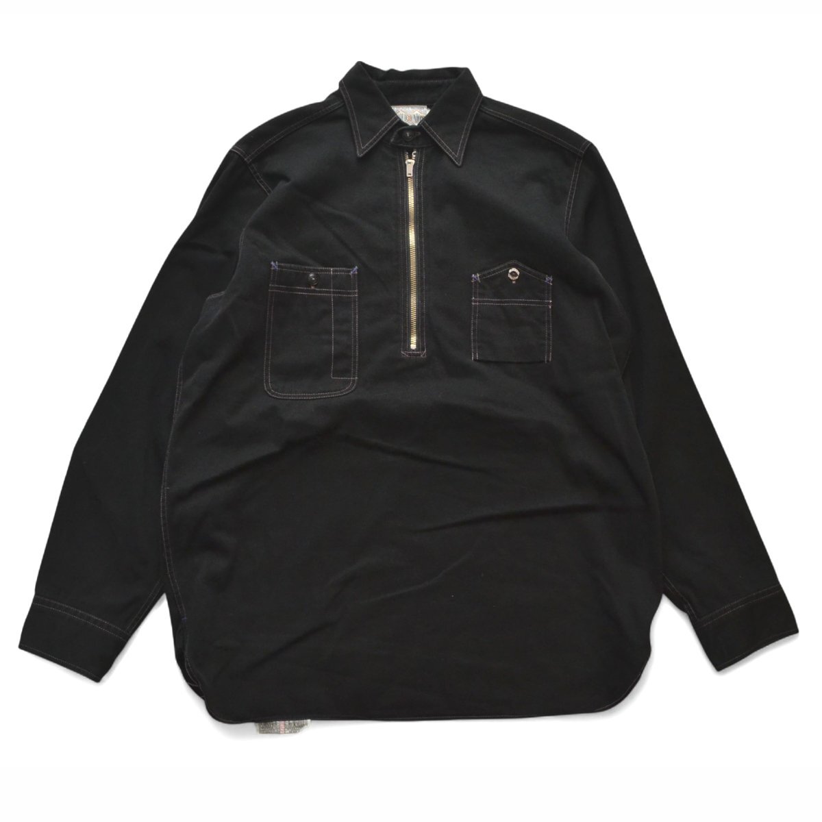 THE REAL McCOYS リアルマッコイズ 8HOUR UNION Lot11 ハーフジップ プルオーバーシャツ サイズ15 メンズ M179530_画像1