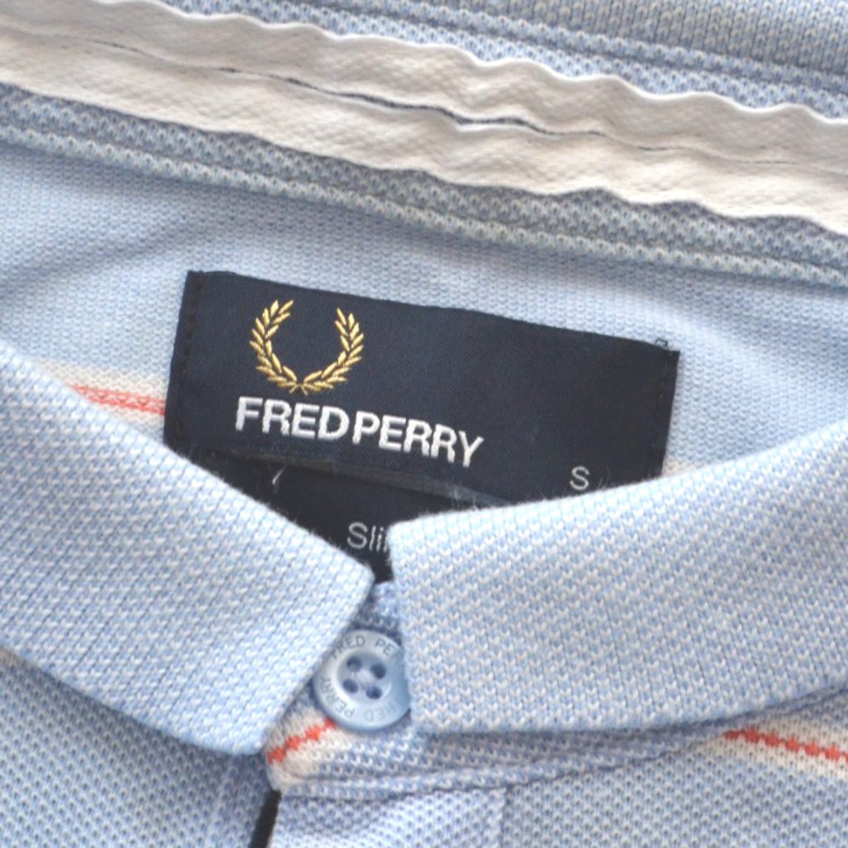 FRED PERRY Fred Perry окантовка рубашка-поло месяц багряник японский . Logo M9275 размер S мужской tops Slim Fit мужской M179121