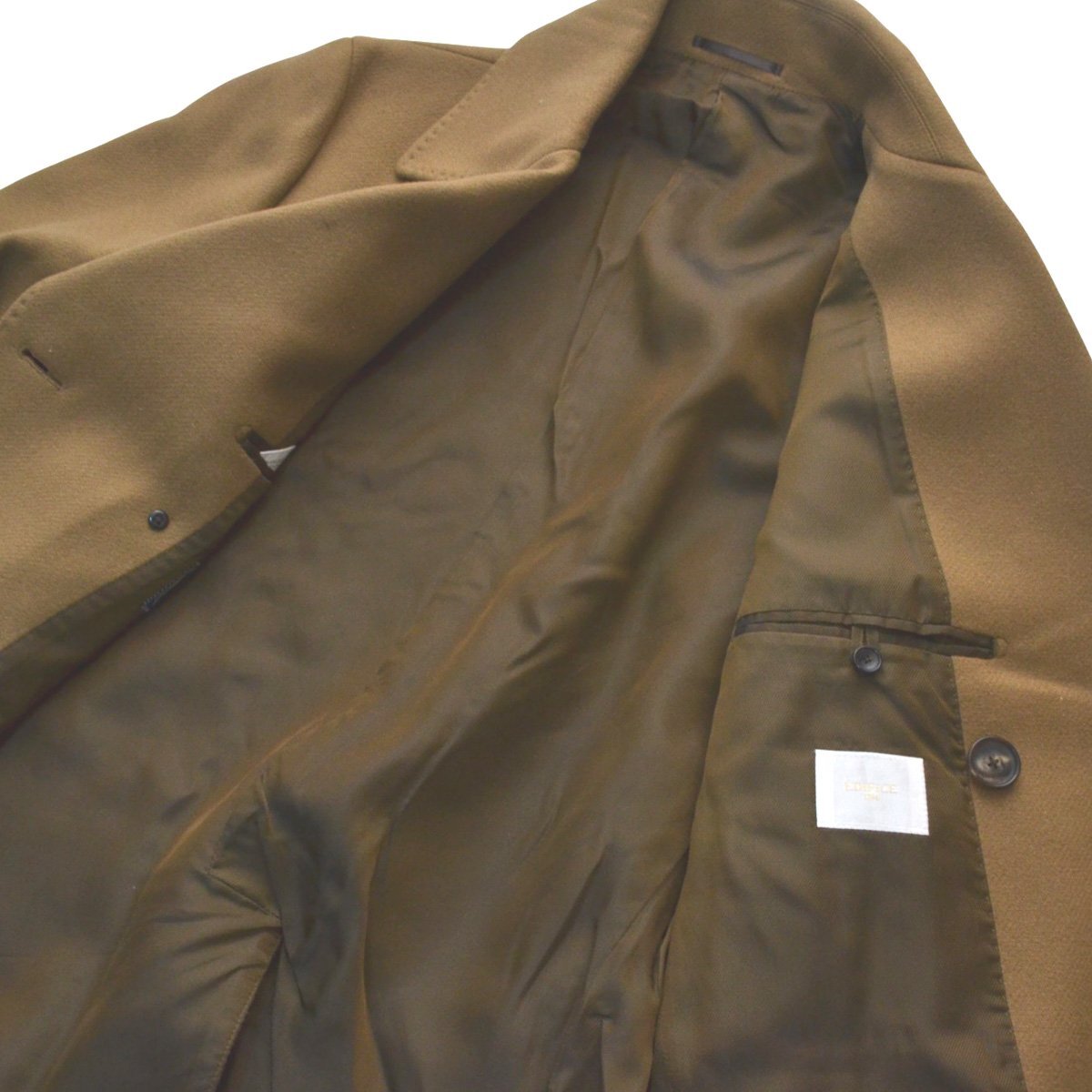 EDIFICE エディフィス D-SoPi Pコート WOOL PEA COAT ウールピーコート 金ボタン カシミア混 サイズL 定価59400円 メンズ 20AW M278940_画像5