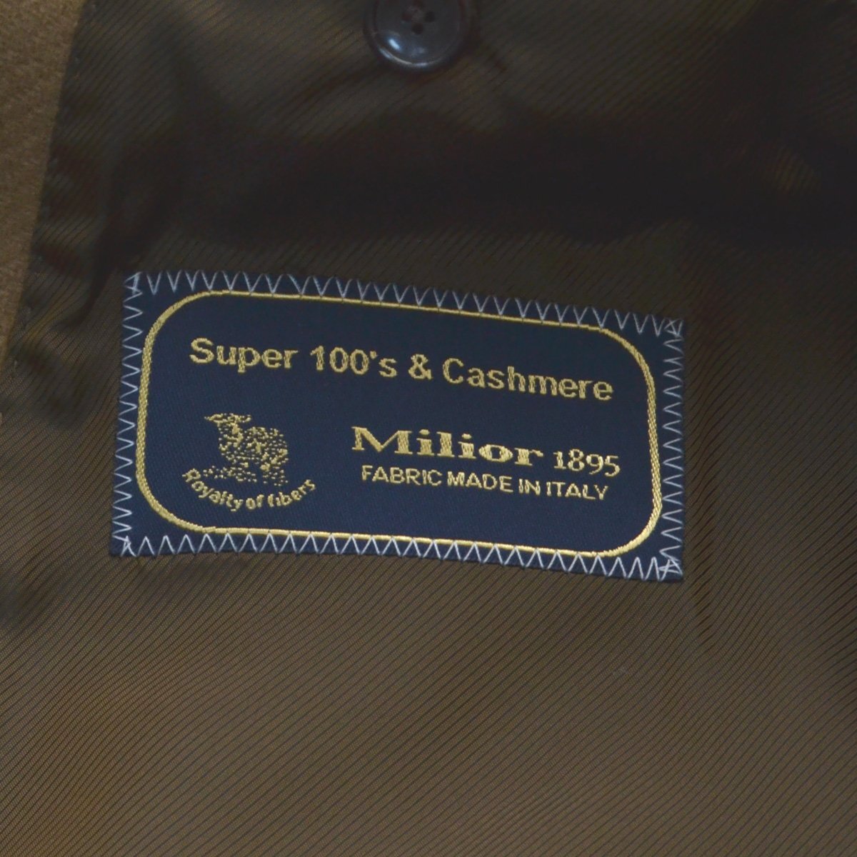 EDIFICE エディフィス D-SoPi Pコート WOOL PEA COAT ウールピーコート 金ボタン カシミア混 サイズL 定価59400円 メンズ 20AW M278940_画像7