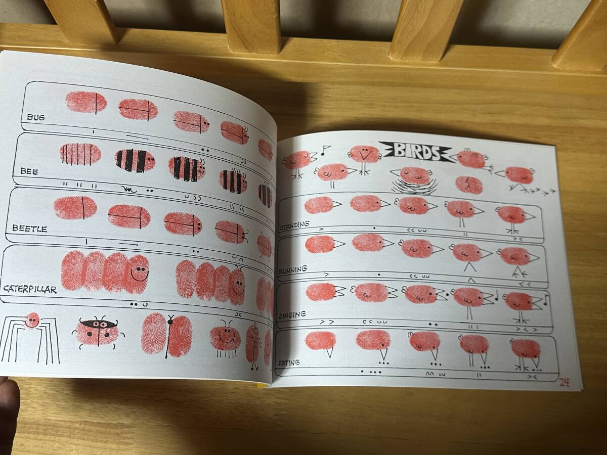 ★エド・エンバリー　『 ED EMBERLEY’S　GREAT THUMBPRINT　DRAWING BOOK 』　親指スタンプのお絵描き絵本★洋書_画像5