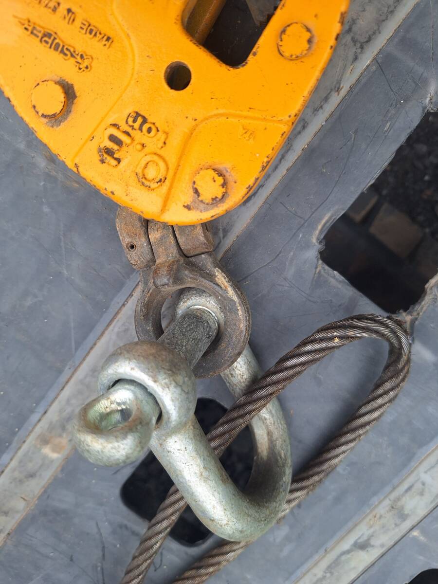 SUPER 鉄板吊り クランプSVC0.3E フック2ｔ_画像4