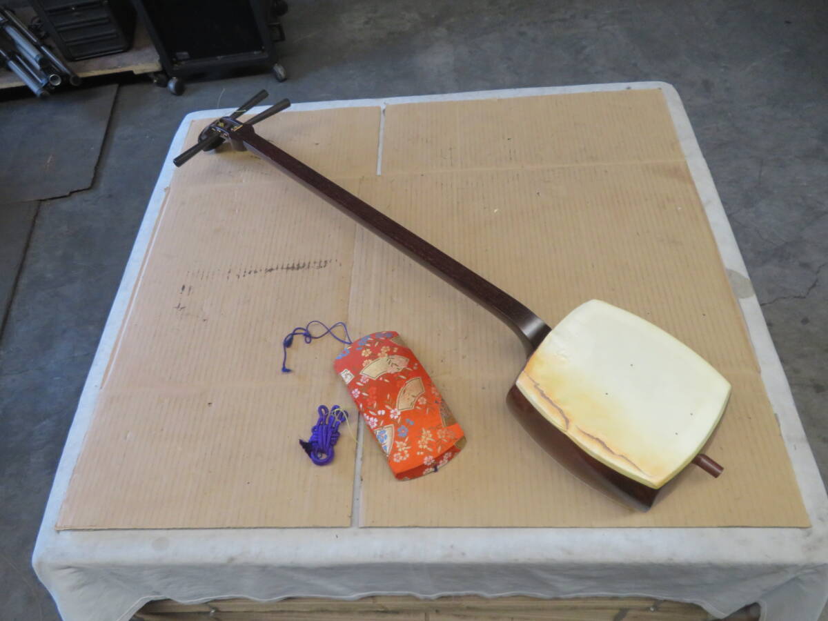 TU-313★三味線☆弦楽器/和楽器☆破損有り★ジャンク品_画像1