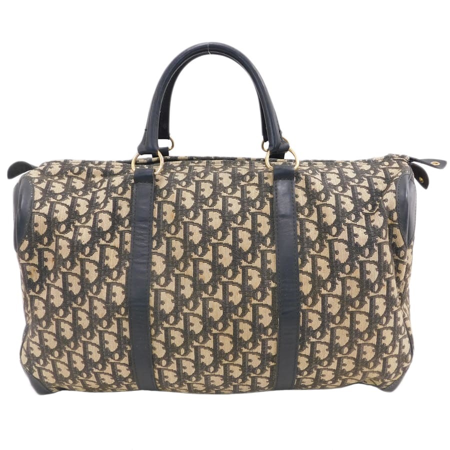 1円■ディオール ボストンバッグ マルチカラー系 キャンバス×レザー トロッター ChristianDior ■E.Cmr.pS-16_画像2