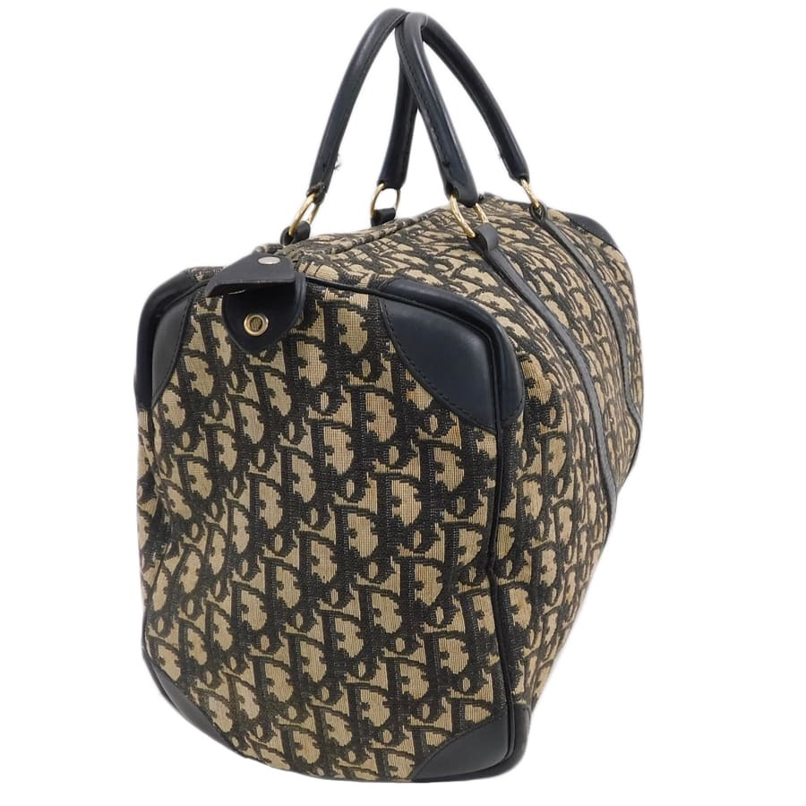 1円■ディオール ボストンバッグ マルチカラー系 キャンバス×レザー トロッター ChristianDior ■E.Cmr.pS-16_画像3