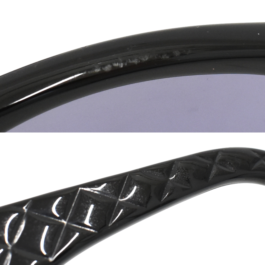 1円◆美品 CHANEL シャネル サングラス アイウェア 01450 94305 マトラッセ ココマーク プラスチック ブラック◆E.Csg.pD-22_画像9