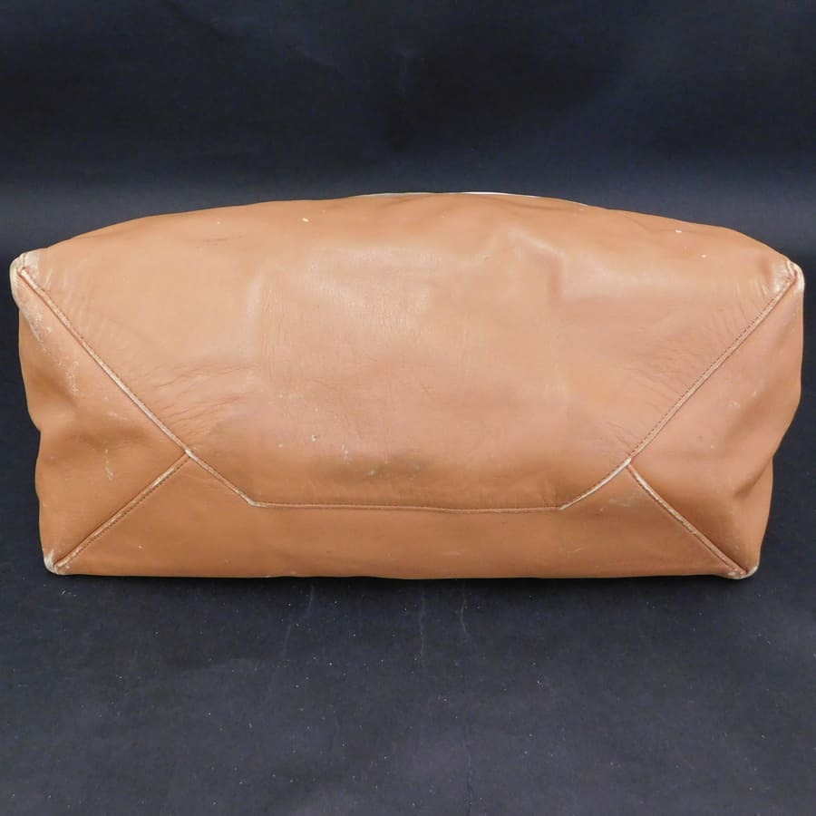 1円■セリーヌ トートバッグ ホワイト×ブラウン系 レザー レディース 普段使い CELINE ■E.Css.tI-22_画像5