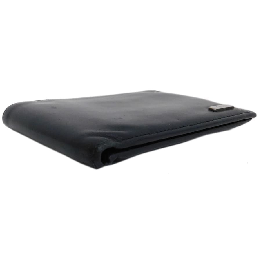 1円■グッチ 折りたたみ財布 143384 ブラック系 レザー シンプル 無地 メンズ GUCCI ■E.Aep.sni-06_画像5