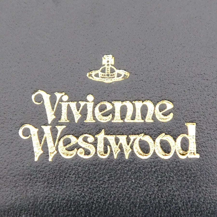 1円■美品 ヴィヴィアンウエストウッド 二つ折り長財布 ブラック系 レザー 普段使い Vivienne Westwood ■E.Bgl.pS-12_画像6