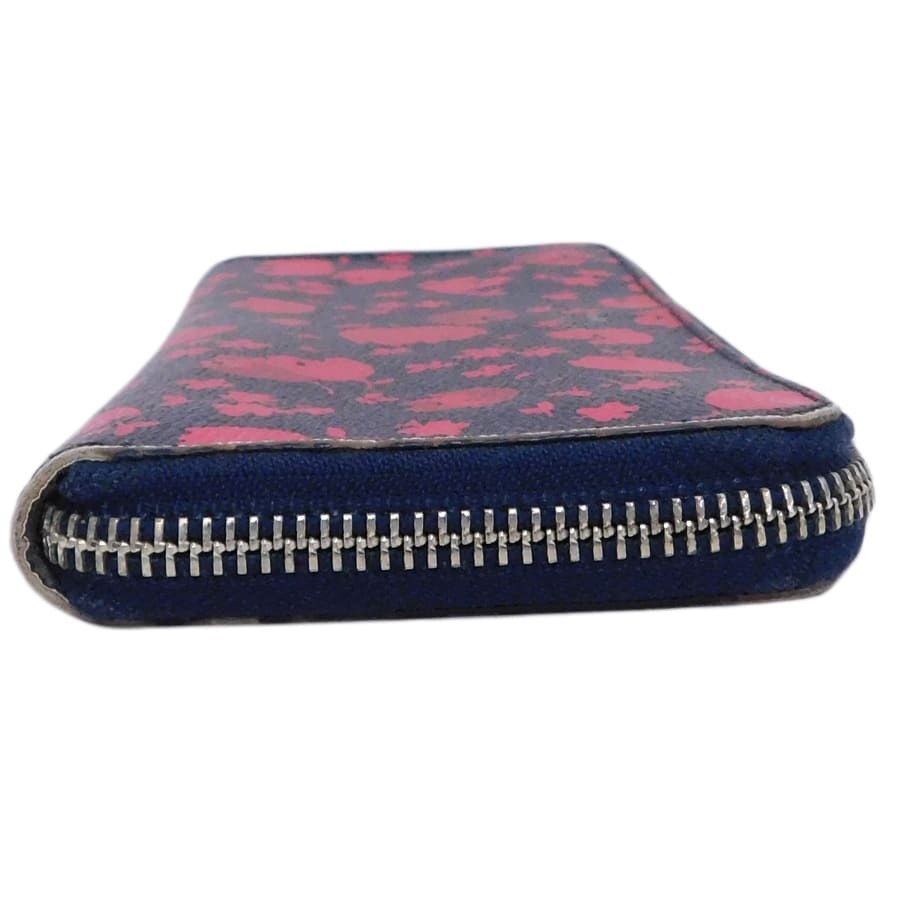 1円■美品 コーチ 長財布 F56733 ブラック×レッド系 PVC フローラル 普段使い COACH ■E.Aer.tI-11_画像3