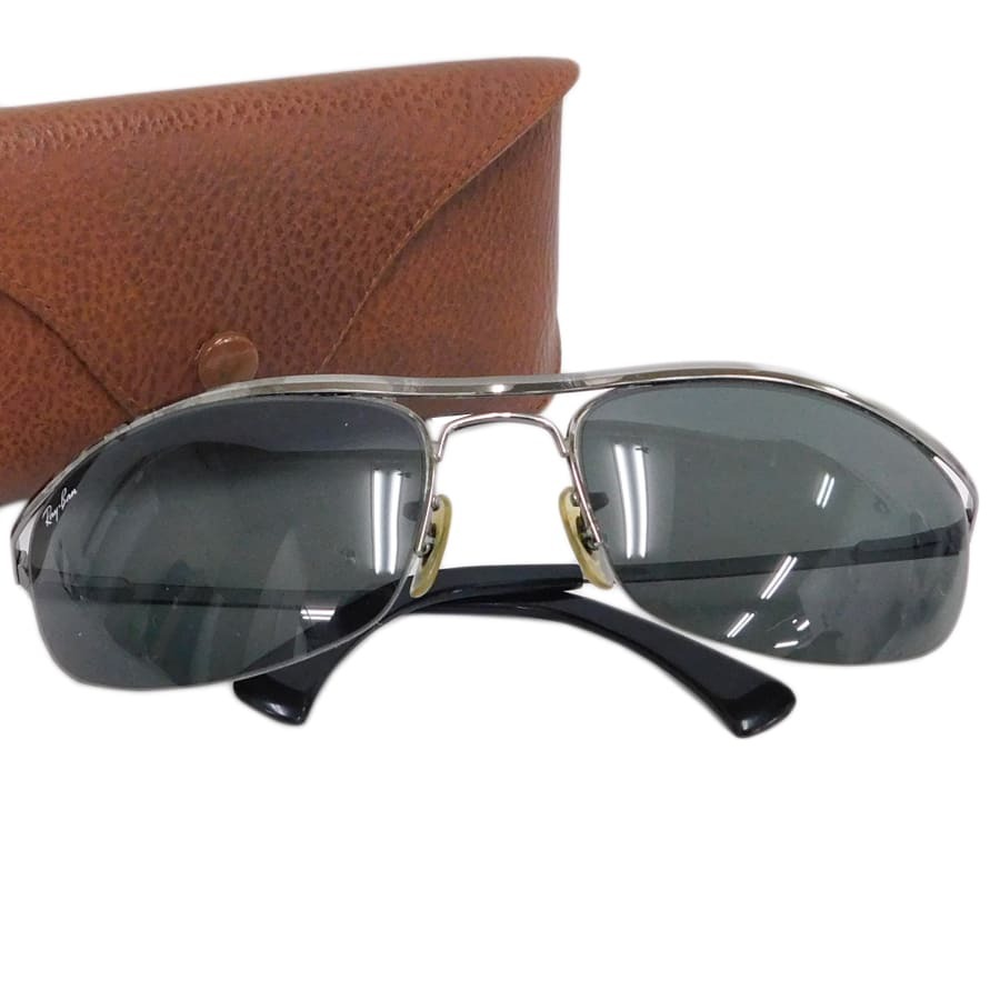 1円■ レイバン サングラス RB3154 ブラック×シルバー メタル お洒落 普段使い Ray-Ban ■K.Bem.pS-19_画像1