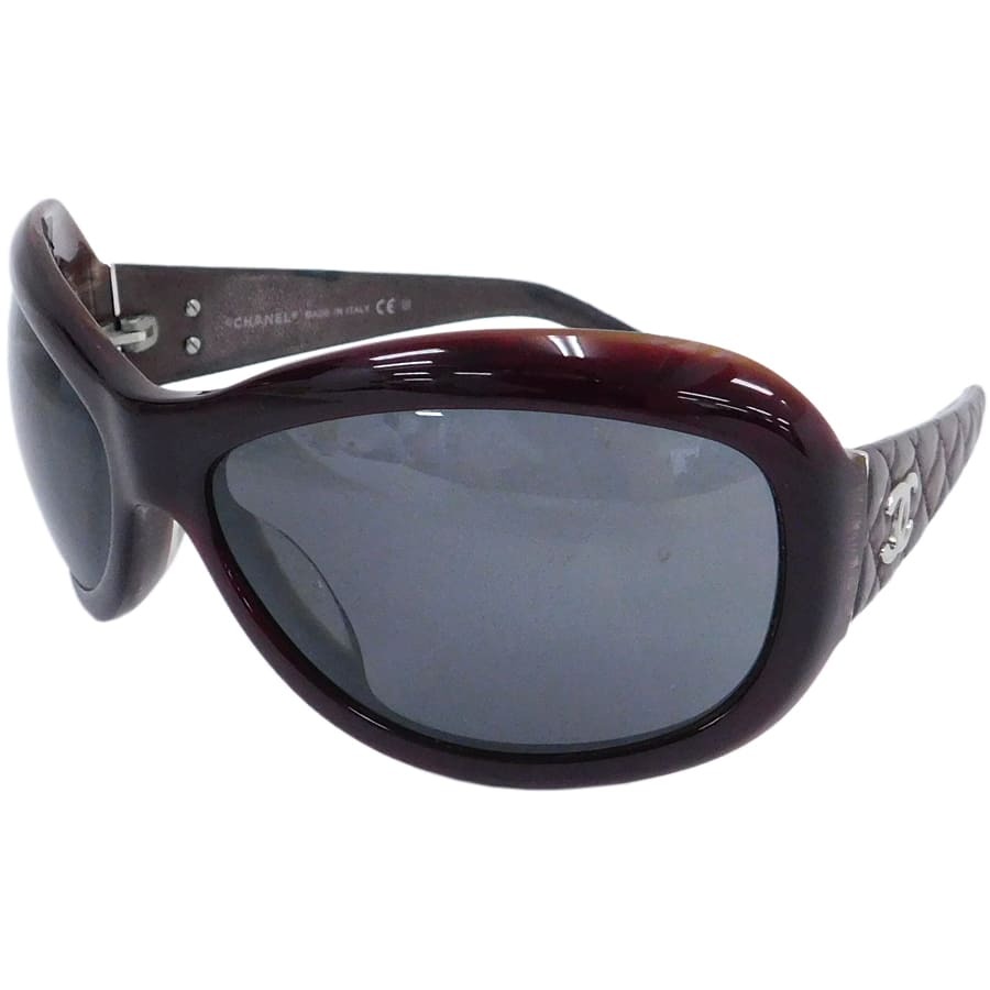 1円■ 極美品 シャネル サングラス 5116-Q ブラウン系 プラスチック×レザー レディース CHANEL ■K.Csi.oR-05_画像2