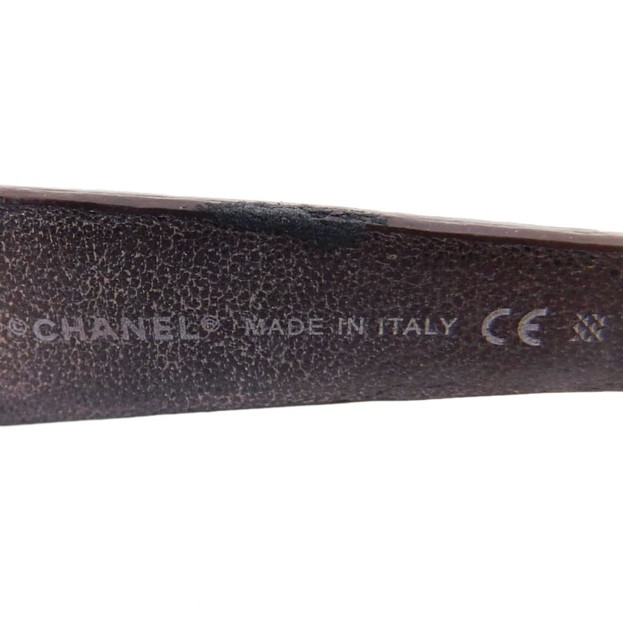 1円■ 極美品 シャネル サングラス 5116-Q ブラウン系 プラスチック×レザー レディース CHANEL ■K.Csi.oR-05_画像8