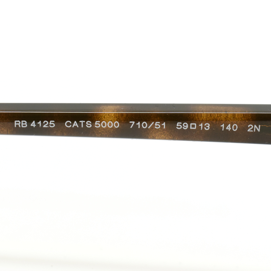 1円◆美品 RayBan レイバン サングラス アイウェア RB4125 CATS 5000 プラスチック ブラウン◆E.Bls.pS-06_画像8