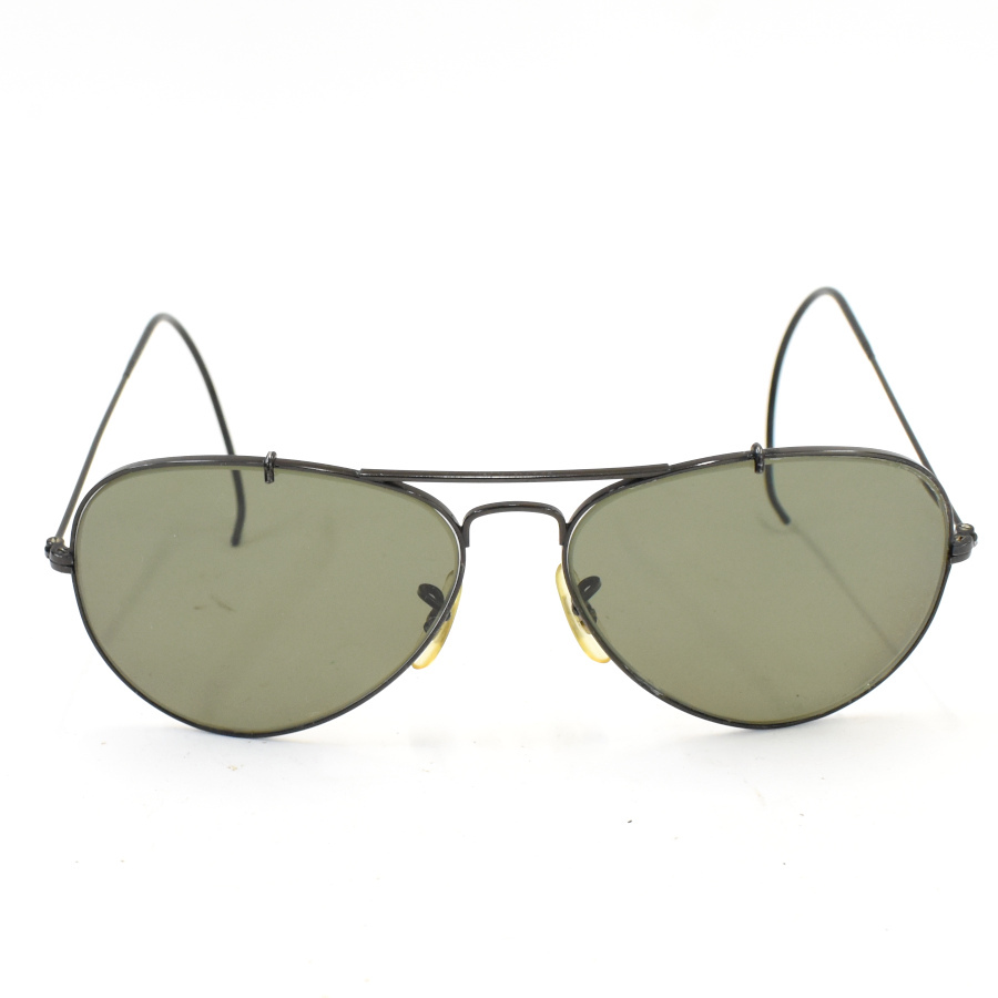 1円◆良品 RayBan レイバン サングラス アイウェア ティアドロップ ボシュロム B&L USA メタル ブラック◆E.Bie.aT-27_画像2