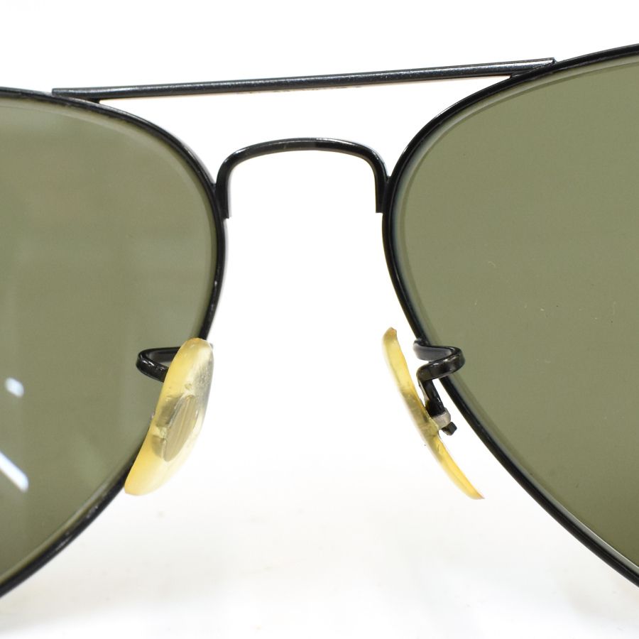1円◆良品 RayBan レイバン サングラス アイウェア ティアドロップ ボシュロム B&L USA メタル ブラック◆E.Bie.aT-27_画像6