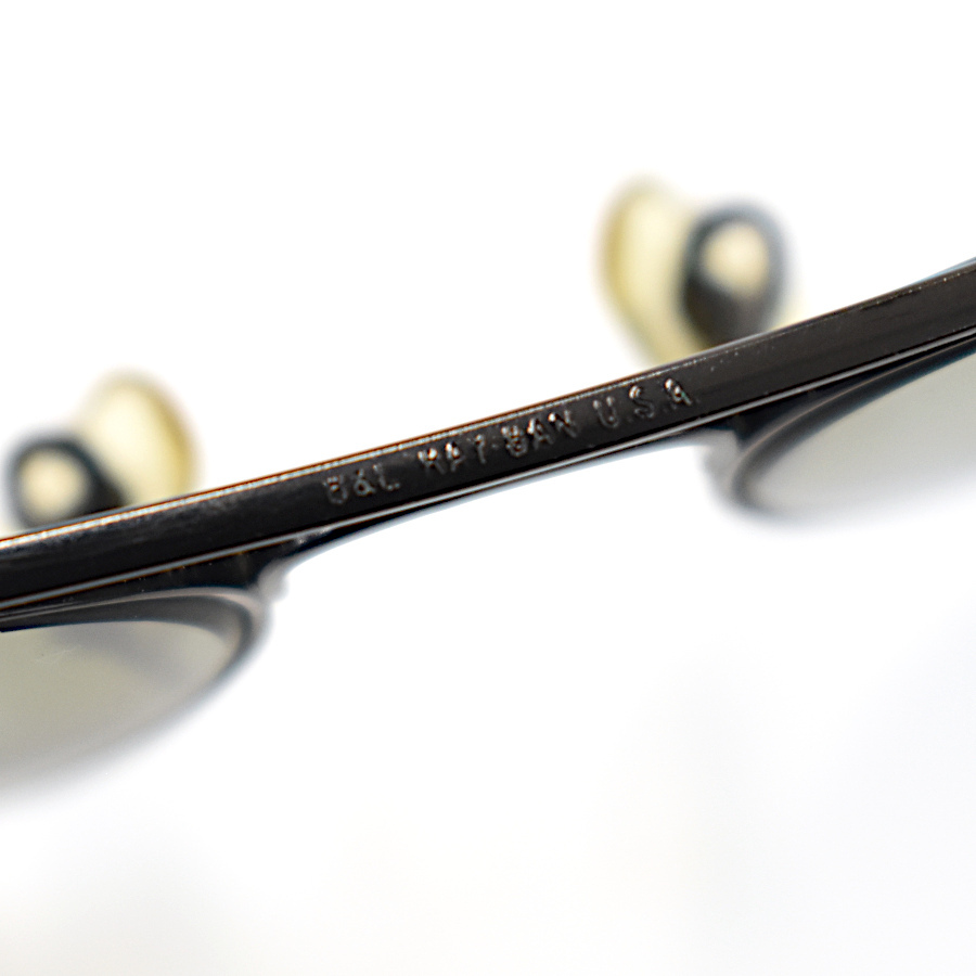 1円◆良品 RayBan レイバン サングラス アイウェア ティアドロップ ボシュロム B&L USA メタル ブラック◆E.Bie.aT-27_画像7