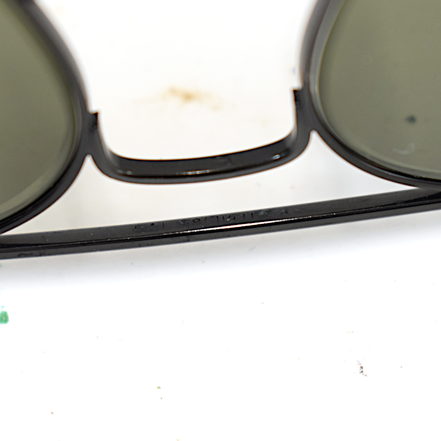 1円◆良品 RayBan レイバン サングラス アイウェア ティアドロップ ボシュロム B&L USA メタル ブラック◆E.Bie.aT-27_画像8