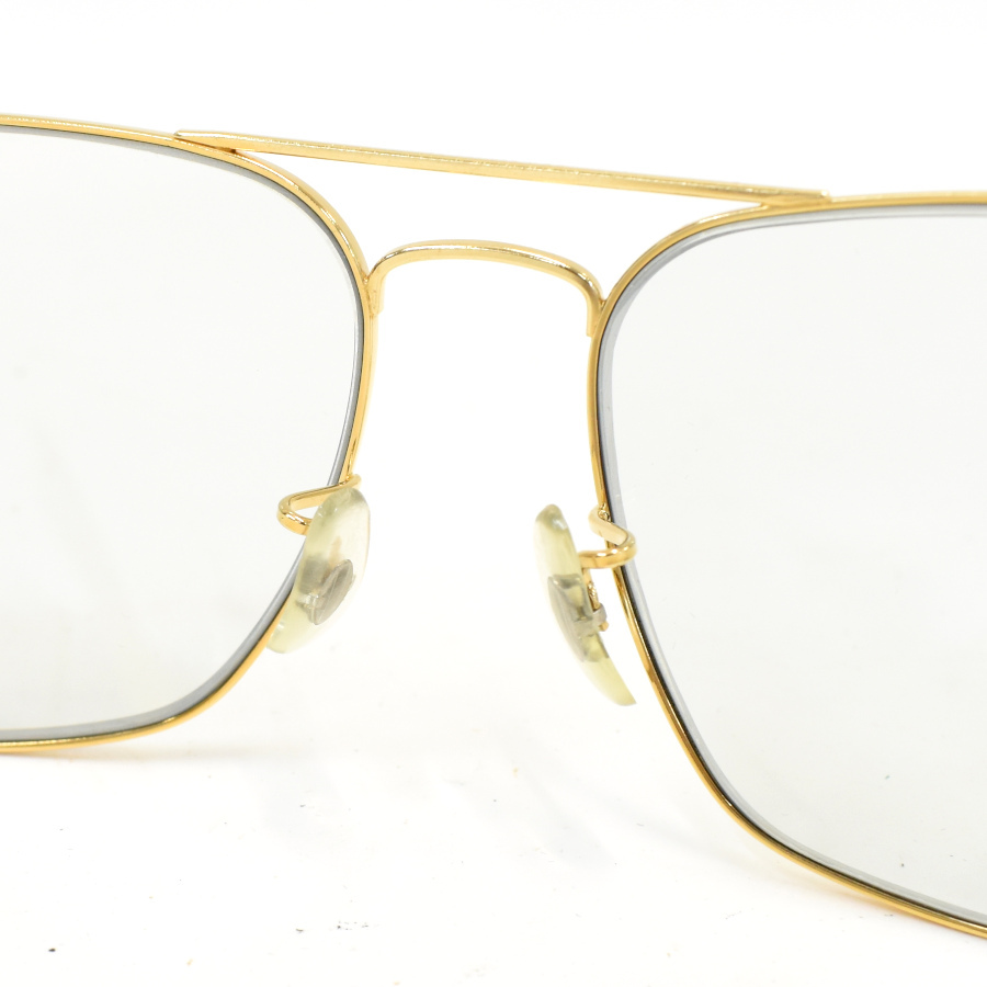 1円◆美品 RayBan レイバン メガネフレーム ボシュロム B&L USA メタル ゴールド◆E.Blg.aT-23_画像6