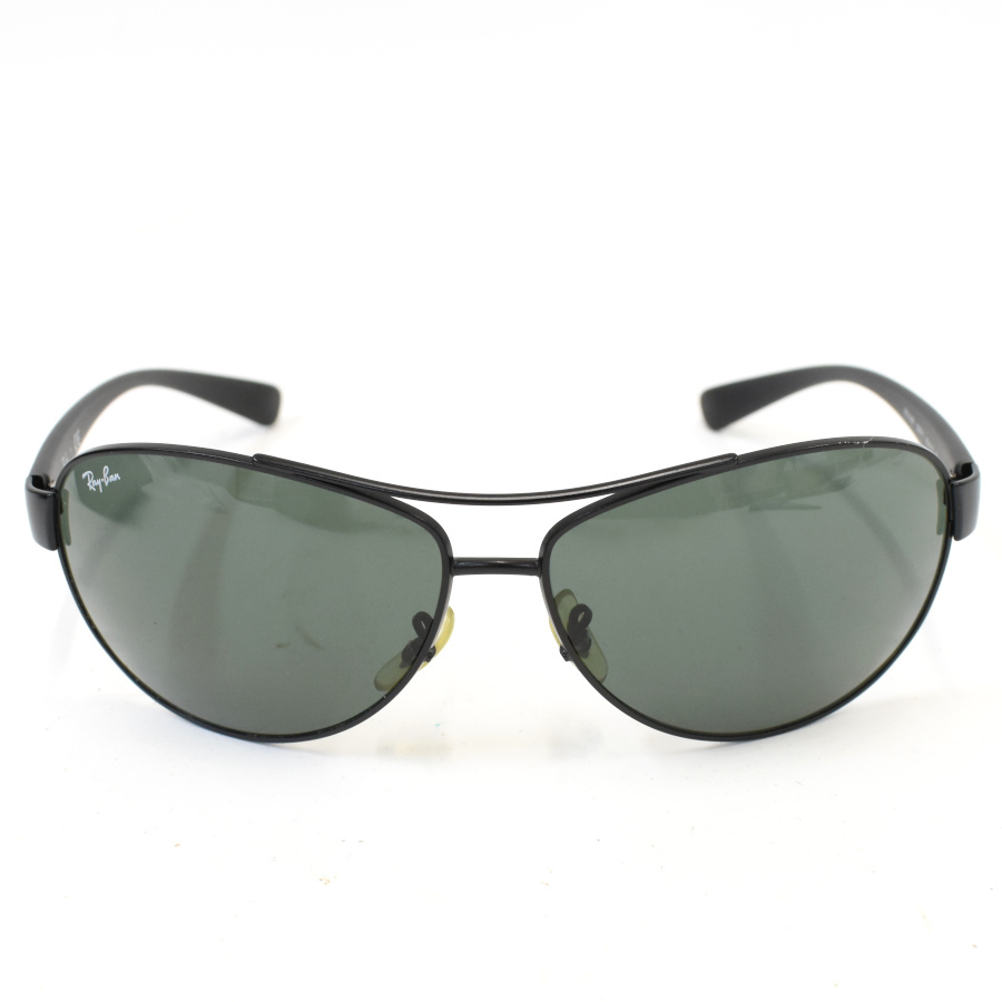 1円◆良品 RayBan レイバン サングラス アイウェア ティアドロップ RB3386 スチール プラスチック マットブラック◆E.Bgm.tI-23_画像2