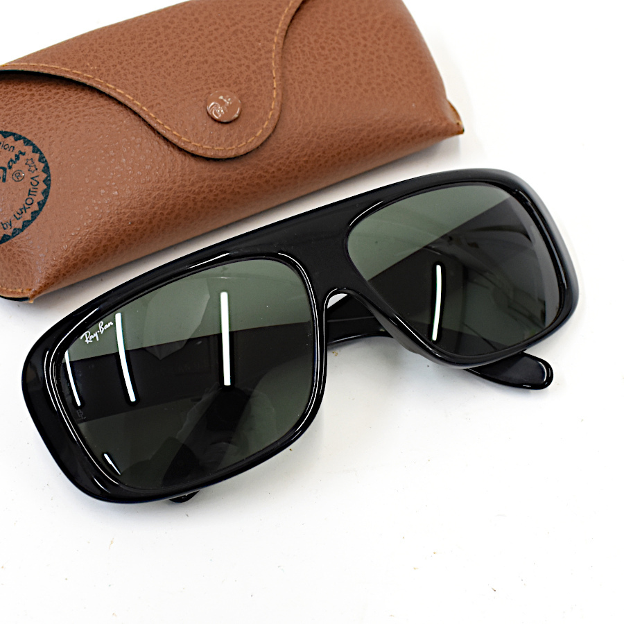 1円◆美品 RayBan レイバン サングラス アイウェア ブレア ボシュロム B&L USA プラスチック ブラック◆E.Blg.aT-23_画像1