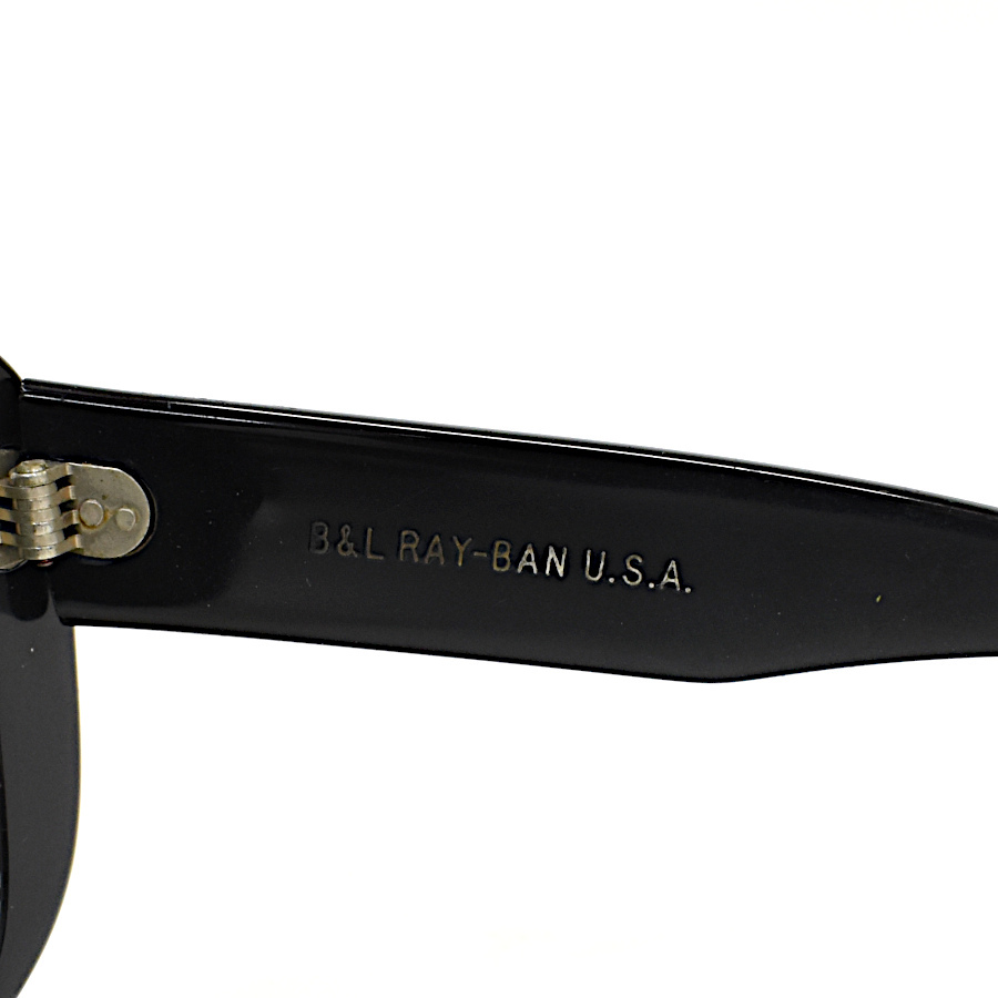 1円◆美品 RayBan レイバン サングラス アイウェア ブレア ボシュロム B&L USA プラスチック ブラック◆E.Blg.aT-23_画像8