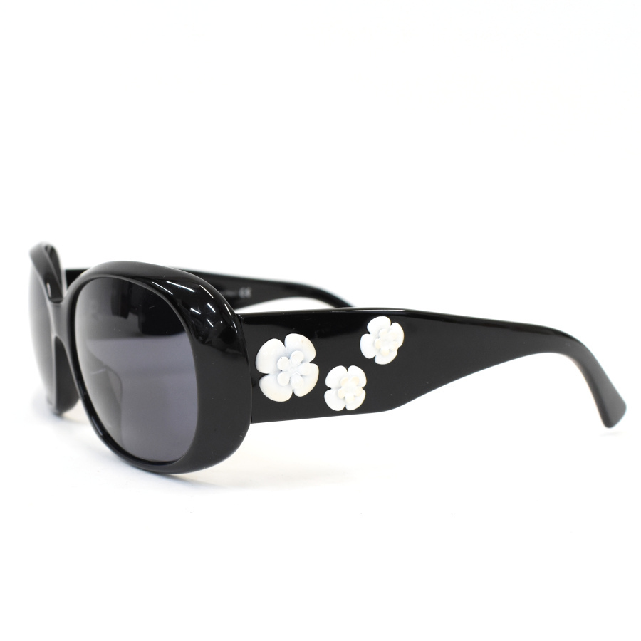 1円◆美品 CHANEL シャネル サングラス アイウェア カメリア ココマーク 5113 プラスチック ブラック◆E.Cse.aT-22_画像4