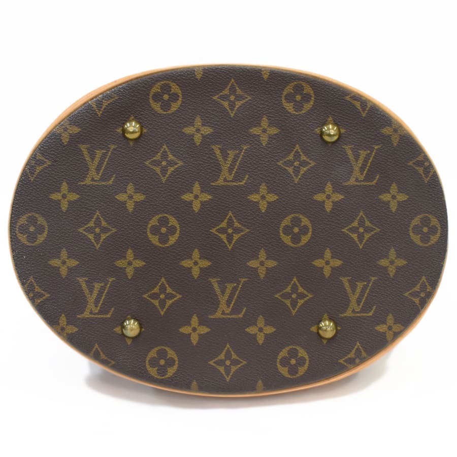 1円◆LOUIS VUITTON ルイヴィトン トートバッグ バケットGM M42236 モノグラム キャンバス×レザー ブラウン◆E.Cme.tI-20_画像4