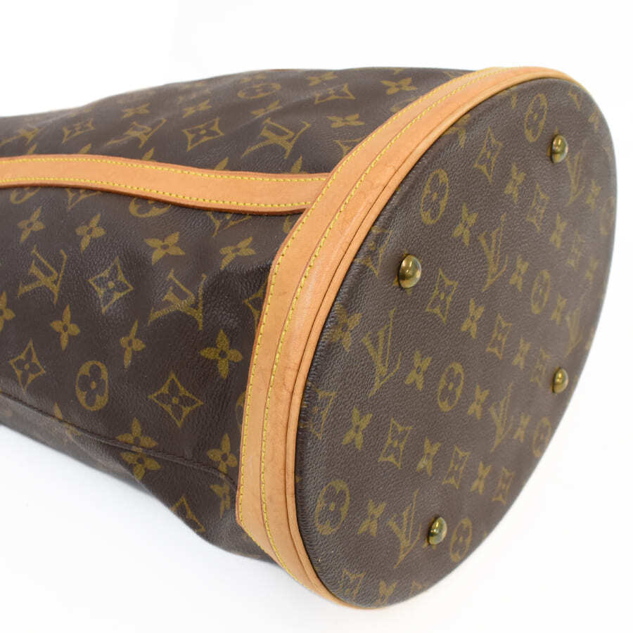 1円◆LOUIS VUITTON ルイヴィトン トートバッグ バケットGM M42236 モノグラム キャンバス×レザー ブラウン◆E.Cme.tI-20_画像5
