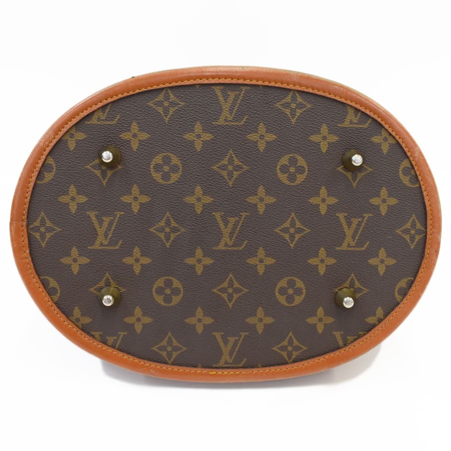 1円◆美品 LOUIS VUITTON ルイヴィトン トートバッグ バケットGM M42236 モノグラム キャンバス ブラウン◆E.Brl.tI-20_画像4