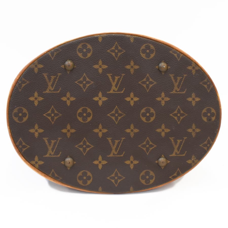 1円◆LOUIS VUITTON ルイヴィトン トートバッグ バケットGM M42236 モノグラム キャンバス×レザー ブラウン◆E.Csg.tI-20_画像4
