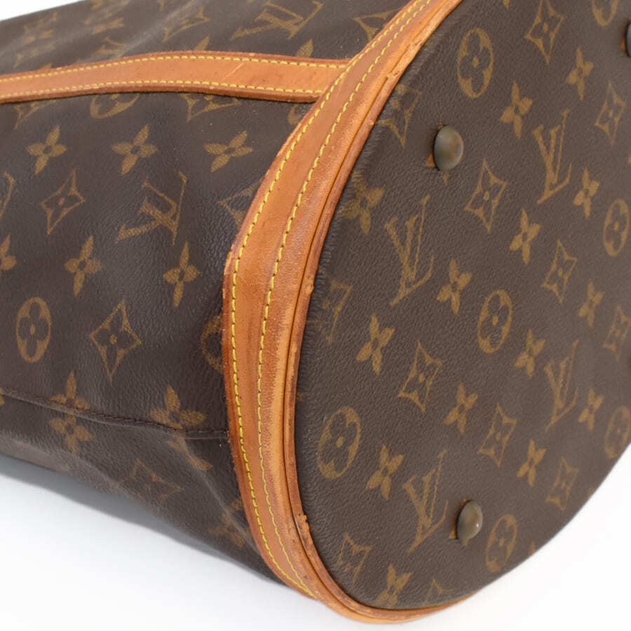 1円◆LOUIS VUITTON ルイヴィトン トートバッグ バケットGM M42236 モノグラム キャンバス×レザー ブラウン◆E.Csg.tI-20_画像5