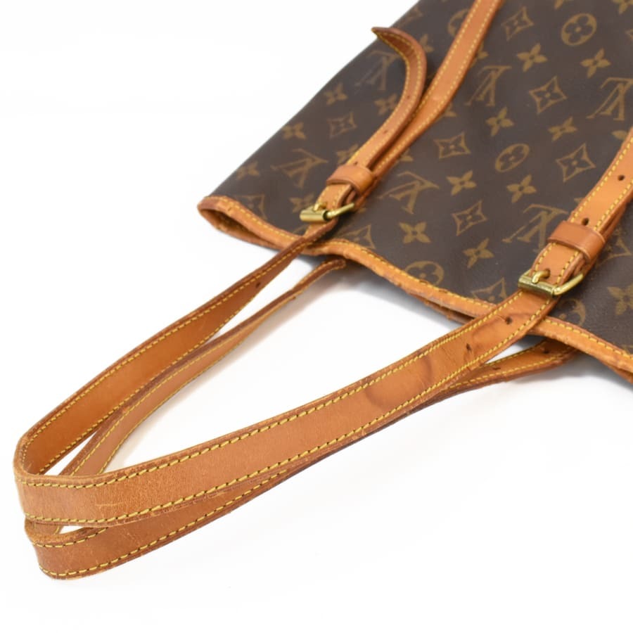 1円◆LOUIS VUITTON ルイヴィトン トートバッグ バケットGM M42236 モノグラム キャンバス×レザー ブラウン◆E.Csg.tI-20_画像8