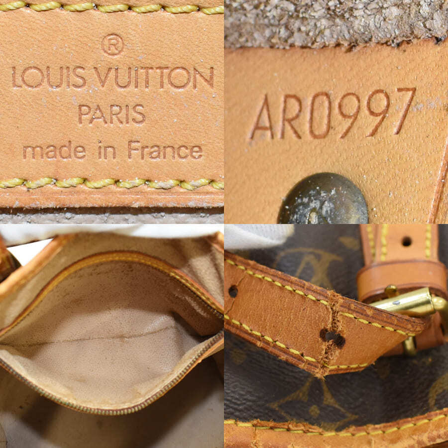 1円◆LOUIS VUITTON ルイヴィトン トートバッグ バケットGM M42236 モノグラム キャンバス×レザー ブラウン◆E.Csg.tI-20_画像9