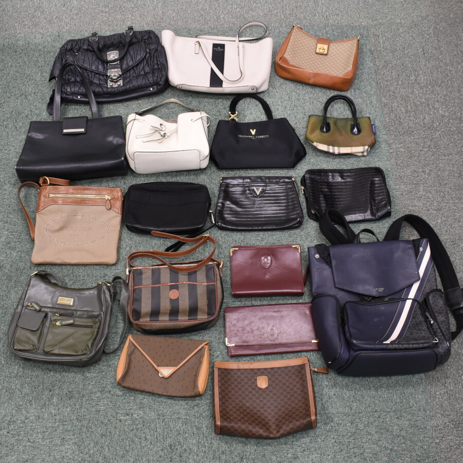 1円◎バッグ ミュウミュウ セリーヌ フェンディ プラダ フルラ バリー ブルガリ カルティエ 大量 まとめ売り◎E.Clu.zE-20_画像1