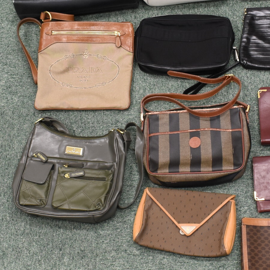 1円◎バッグ ミュウミュウ セリーヌ フェンディ プラダ フルラ バリー ブルガリ カルティエ 大量 まとめ売り◎E.Clu.zE-20_画像3