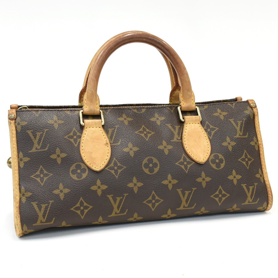 1円◆定価10万 良品LOUIS VUITTON ルイヴィトン ハンドバッグ ポパンクール M40009 モノグラム ブラウン◆E.Cmg.pD-30_画像1