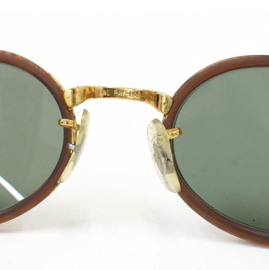 1円◆良品 RayBan レイバン サングラス アイウェア オーバル ボシュロム B&L プラスチック ブラウン◆E.Bes.tI-23_画像6