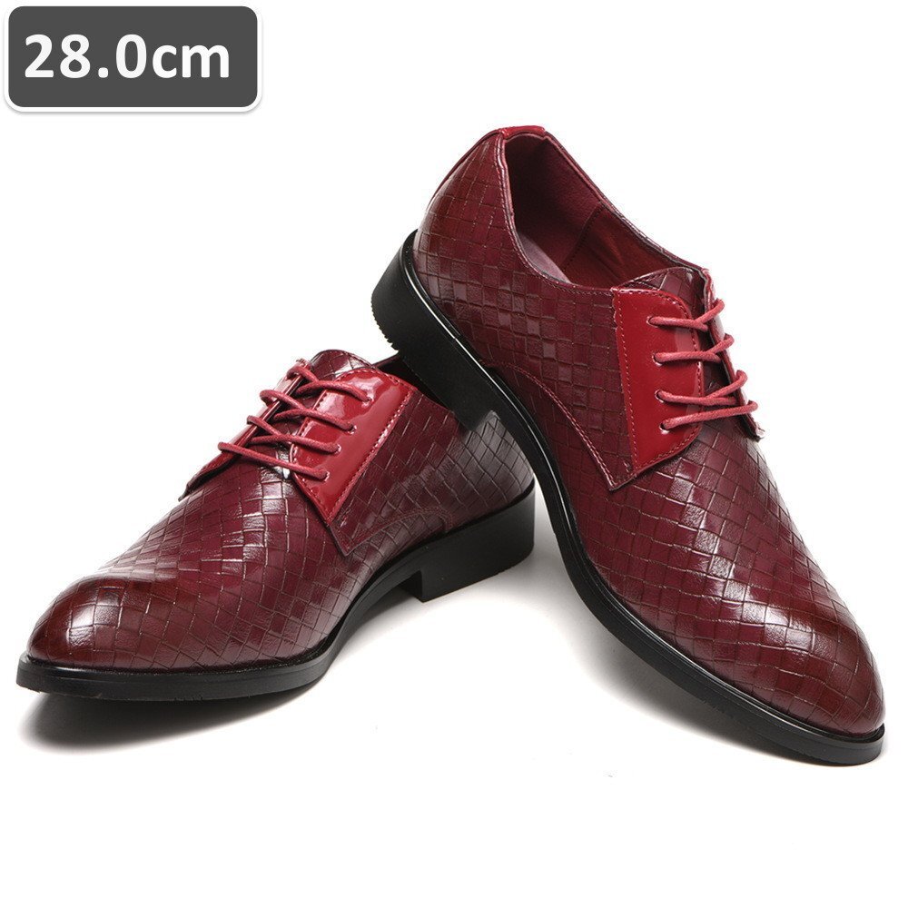  популярный товар * мужской бизнес кожа обувь красный размер 28.0cm кожа обувь обувь casual . искривление . ходить на работу легкий работа [612]
