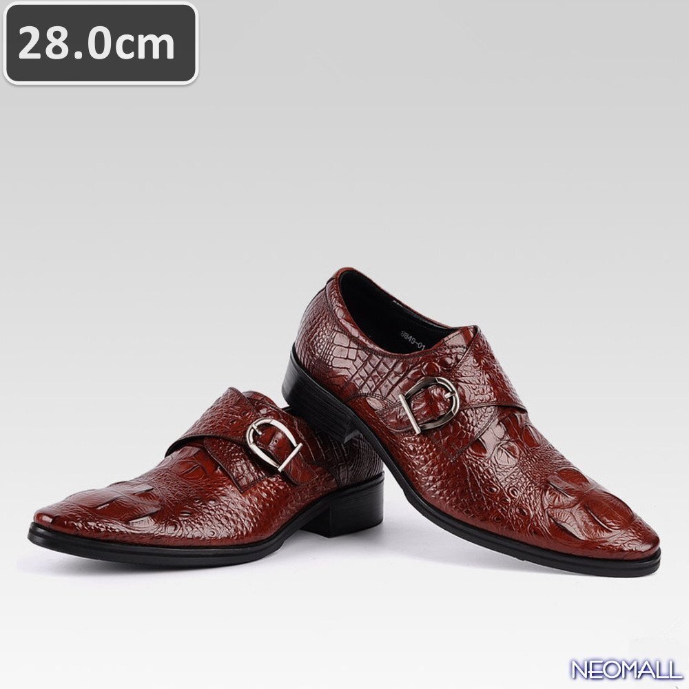  очень популярный * мужской бизнес кожа обувь wine red размер 28.0cm кожа обувь обувь casual . искривление . ходить на работу легкий работа [614]