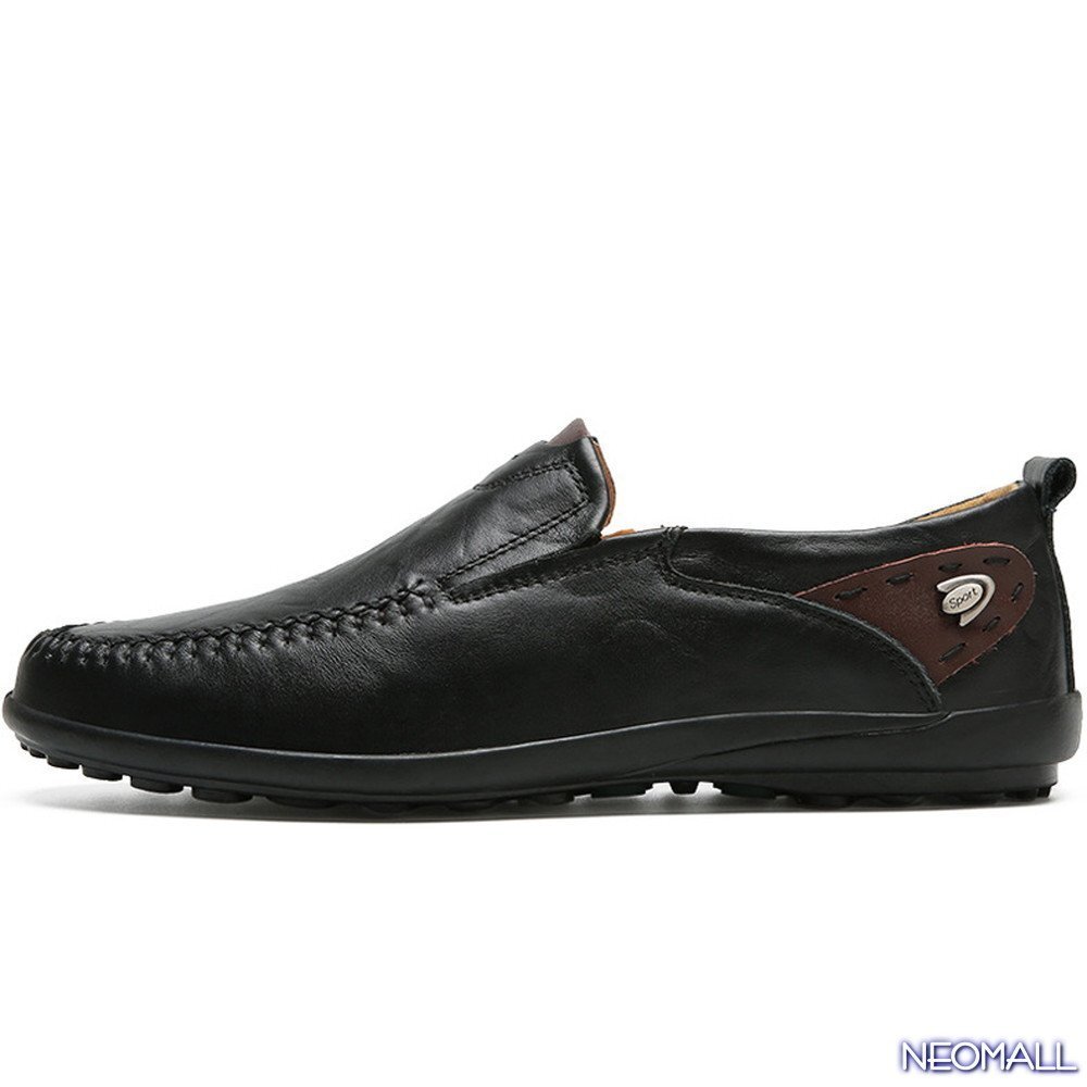  популярный товар * мужской бизнес корова кожа обувь черный размер 28.5cm кожа обувь обувь casual . искривление . ходить на работу легкий [623]