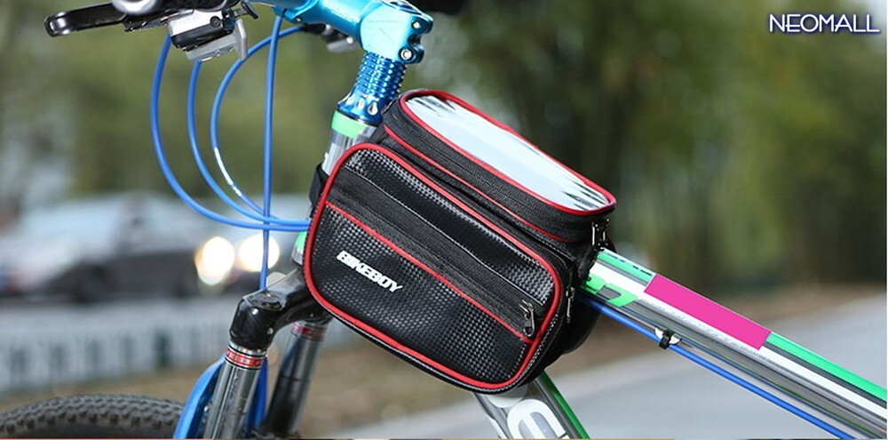  сегодня. Medama * верх камера сумка красный смартфон кейс сенсорная панель сумка 5.7 дюймовый передняя балка k велосипед детали [apa-377]