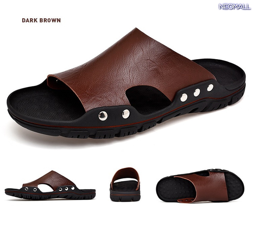  сегодня. Medama товар * кожа сандалии 24.0cm темно-коричневый [330] Wedge подошва . усталость трудно!! лето сандалии тапочки 