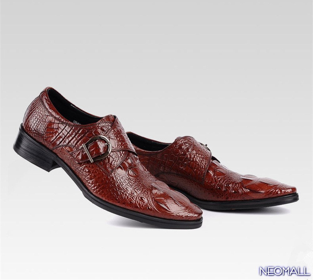  очень популярный * мужской бизнес кожа обувь wine red размер 28.0cm кожа обувь обувь casual . искривление . ходить на работу легкий работа [614]