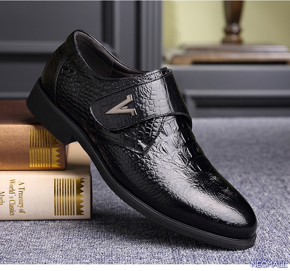  сегодня. Medama * мужской бизнес кожа обувь черный размер 26.5cm кожа обувь обувь casual . искривление . ходить на работу легкий [433]