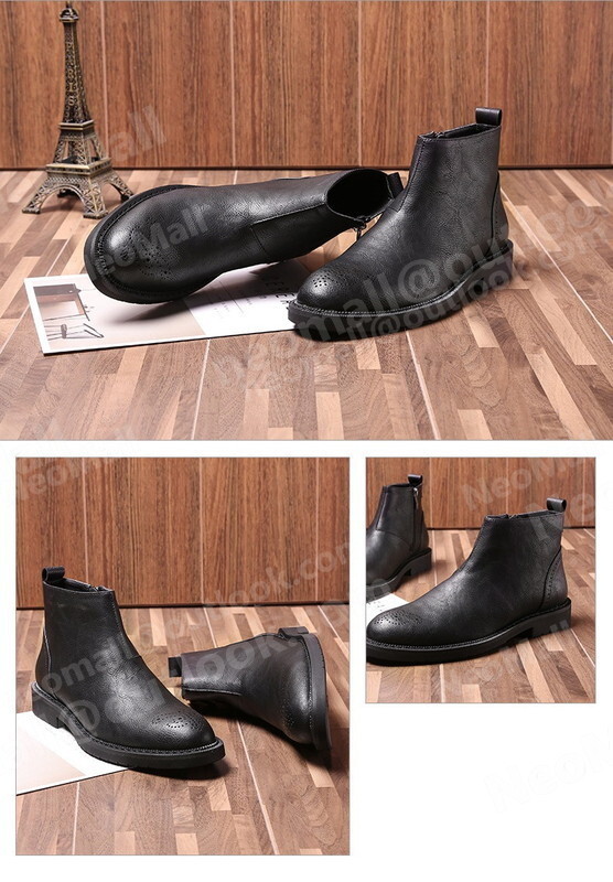 PU кожа мужской Shute ботинки черный размер 27.5cm casual . искривление . ходить на работу легкий импортированный автомобиль товар [n028]