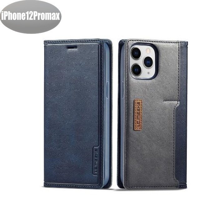 iPhone12promax кейс темно-синий модный смартфон кейс смартфон покрытие ударопрочный ударная абсорбция [n314]