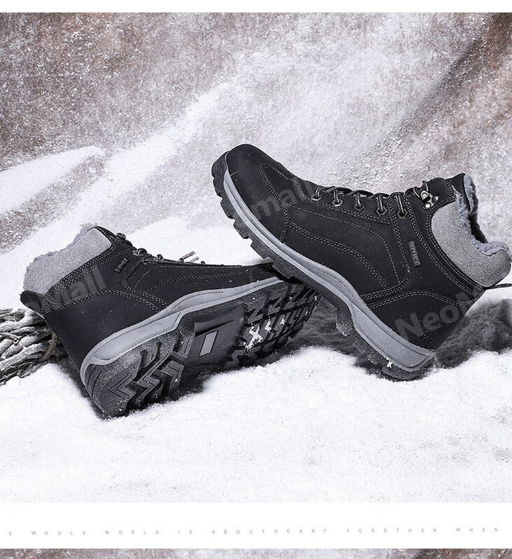  мужской ботинки [963] 25.5cm черный мутон ботинки спортивные туфли winter ботинки обратная сторона ворсистый водонепроницаемый защищающий от холода . скользить зимний обувь хлопок обувь 