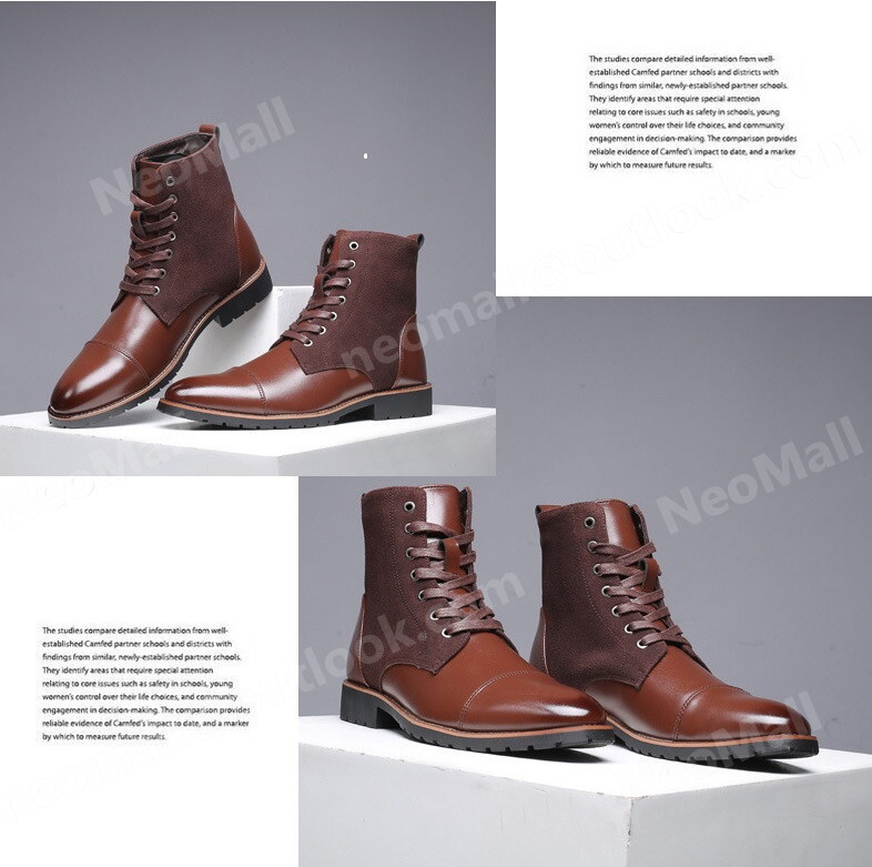 PU кожа мужской Shute ботинки Brown размер 28.5cm кожа обувь обувь casual . искривление . ходить на работу легкий импортированный автомобиль товар [n032]