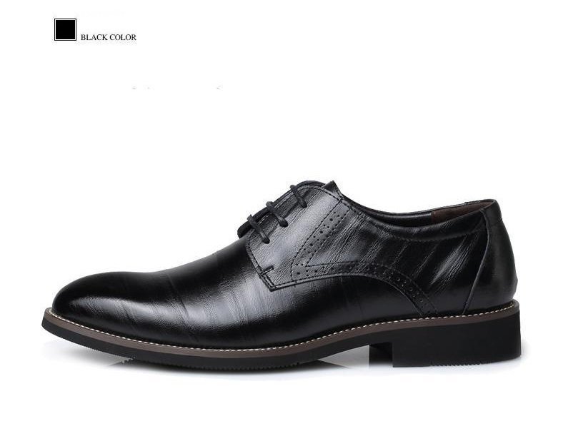  мужской бизнес кожа обувь черный размер 28.0cm кожа обувь обувь casual . искривление . ходить на работу легкий мягкий новый товар [208]